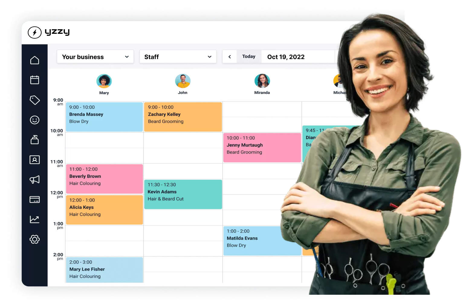 Simplify your scheduling and spend more time styling with customizable salon booking software.