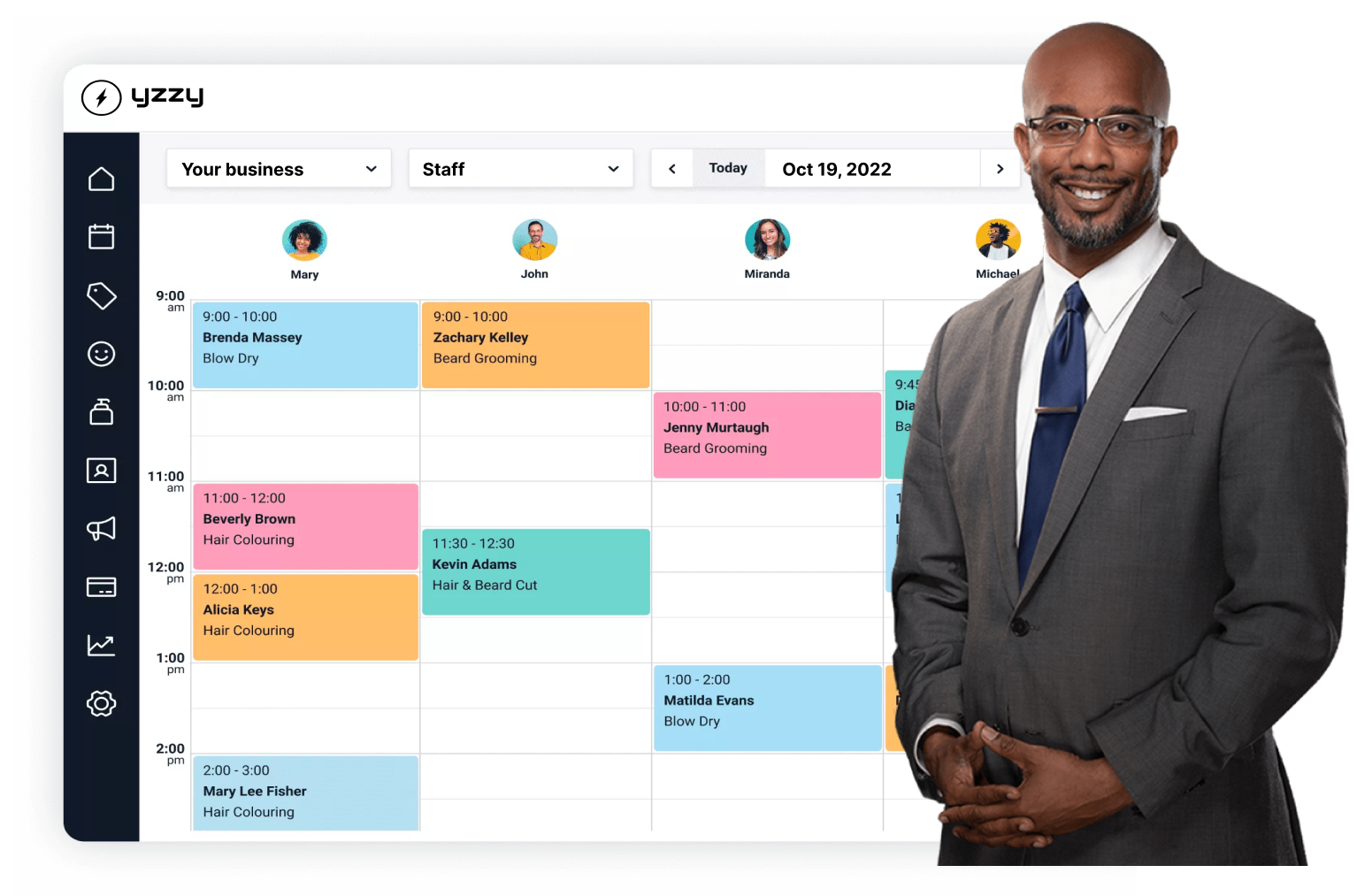 Simplify your scheduling and spend more time styling with customizable consultant booking software.